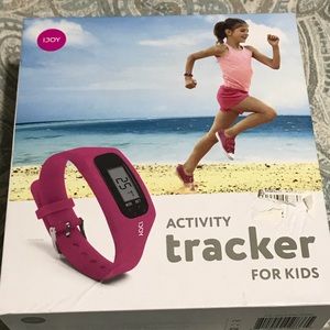 Pink activity tracker for kids